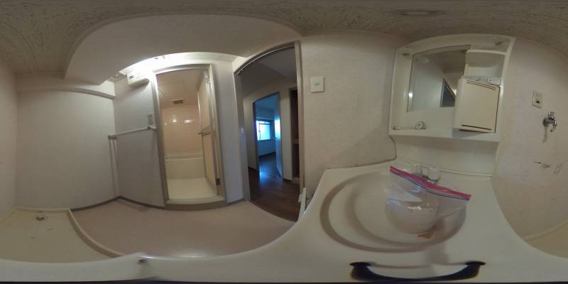 パノラマ画像洗面所