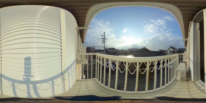 パノラマ画像バルコニー