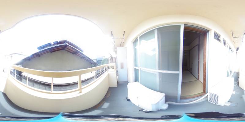 パノラマ画像バルコニー