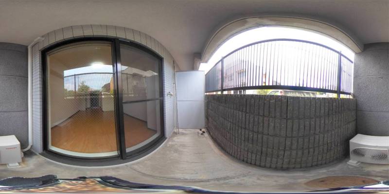 パノラマ画像バルコニー