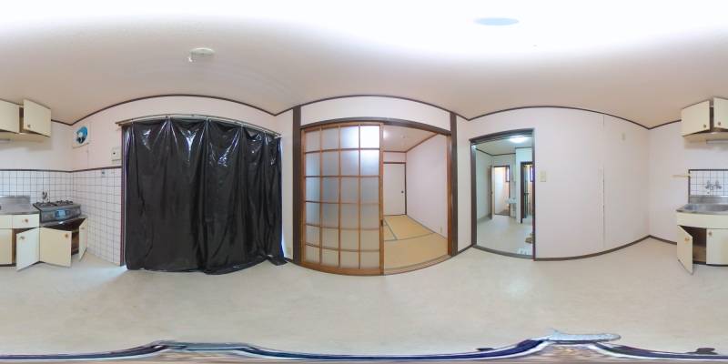 パノラマ画像キッチン