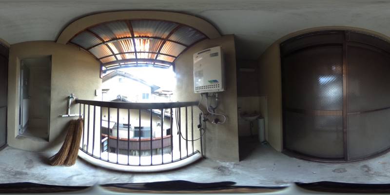 パノラマ画像バルコニー