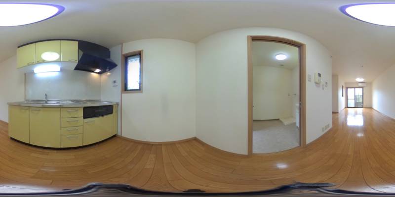 パノラマ画像キッチン