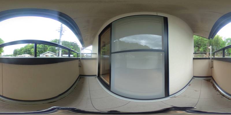 パノラマ画像バルコニー