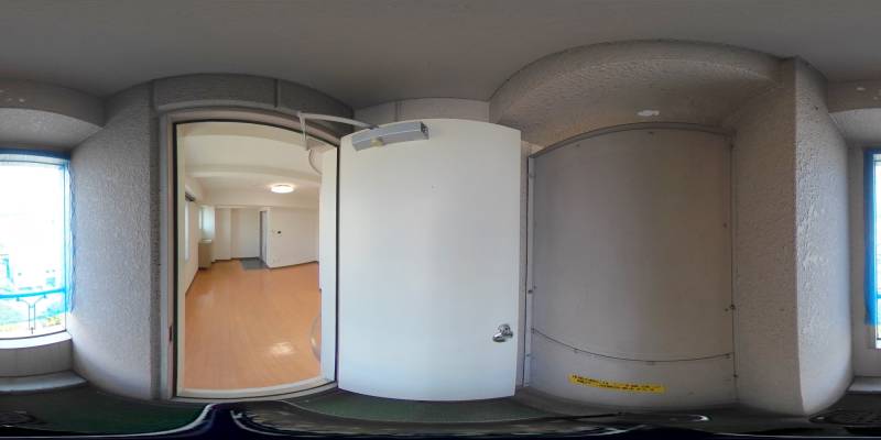 パノラマ画像バルコニー