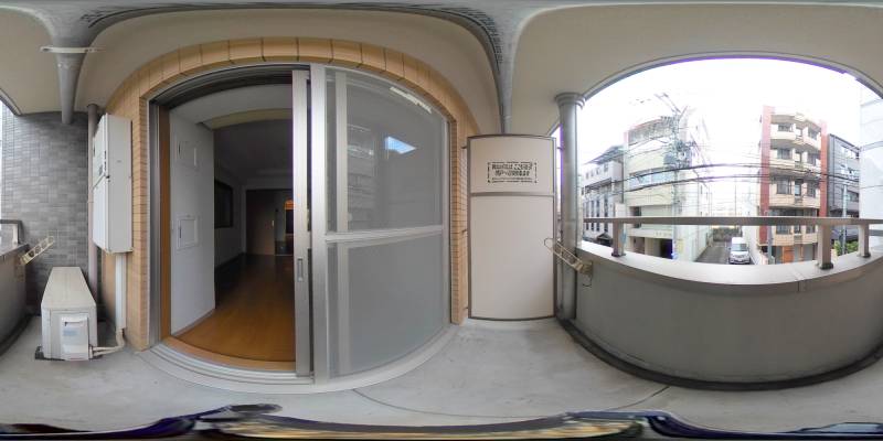 パノラマ画像バルコニー