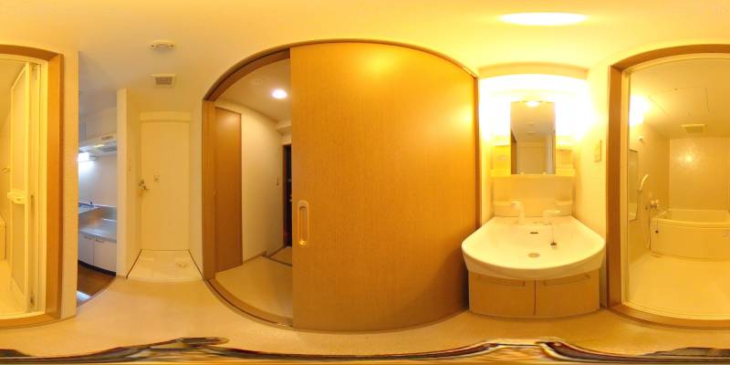 パノラマ画像洗面所