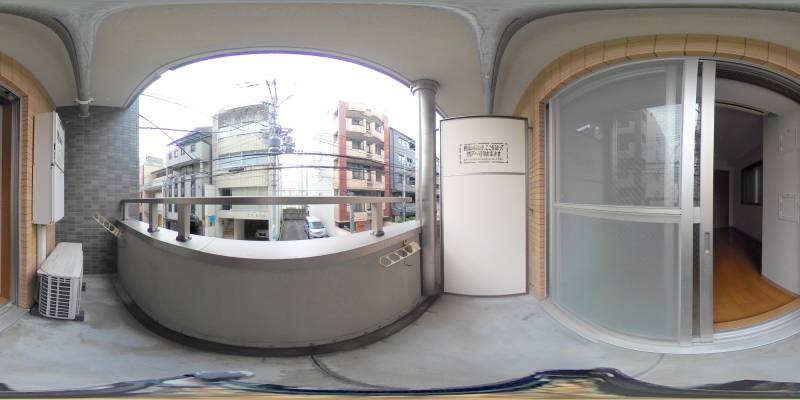 パノラマ画像バルコニー