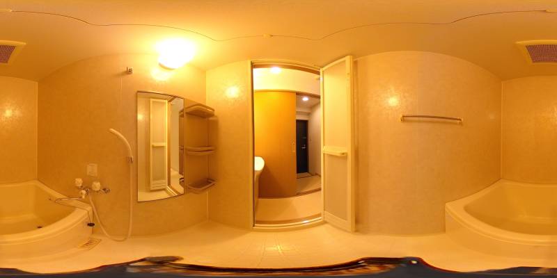 パノラマ画像バスルーム