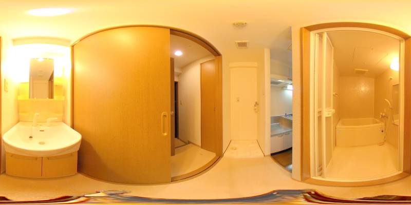 パノラマ画像洗面所