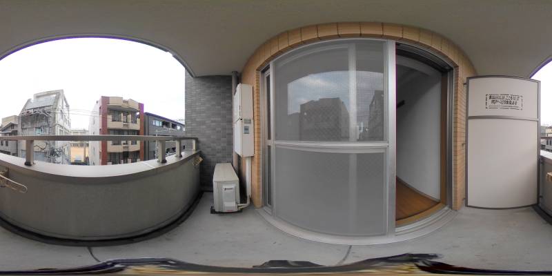 パノラマ画像バルコニー