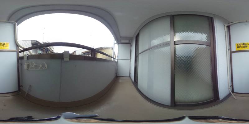 パノラマ画像バルコニー