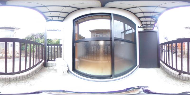 パノラマ画像バルコニー