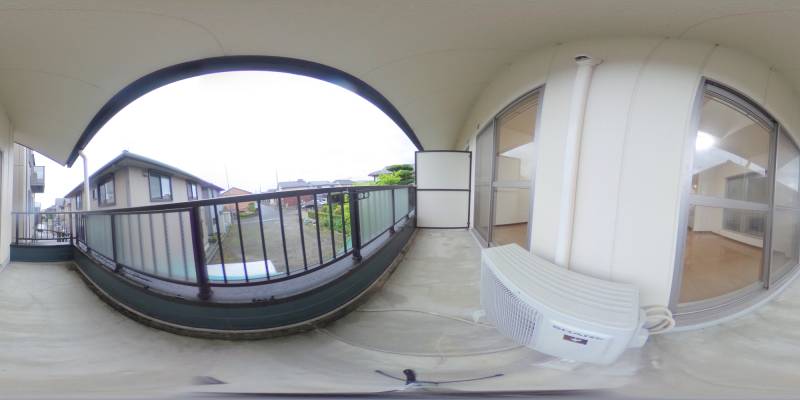 パノラマ画像バルコニー