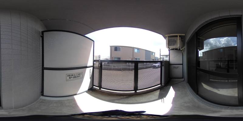 パノラマ画像バルコニー