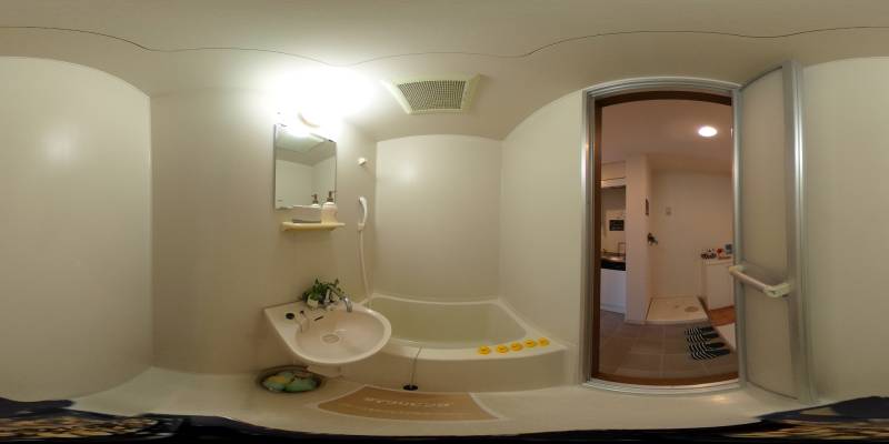 パノラマ画像バスルーム