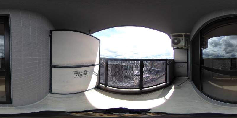 パノラマ画像バルコニー