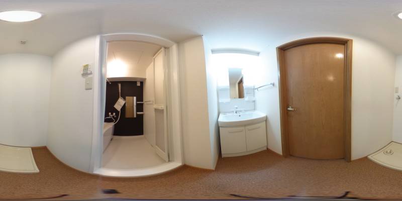 パノラマ画像洗面所