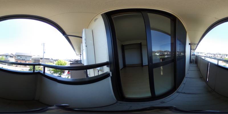 パノラマ画像バルコニー