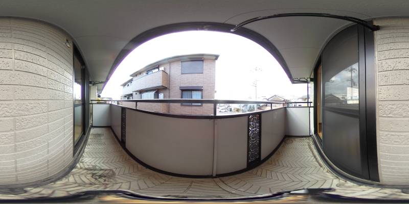 パノラマ画像バルコニー