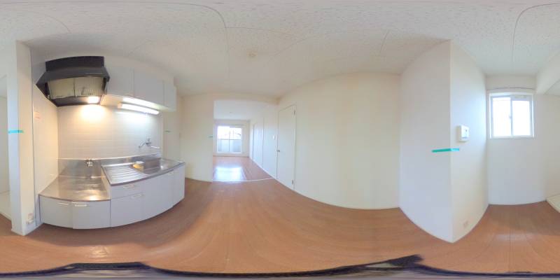 パノラマ画像キッチン