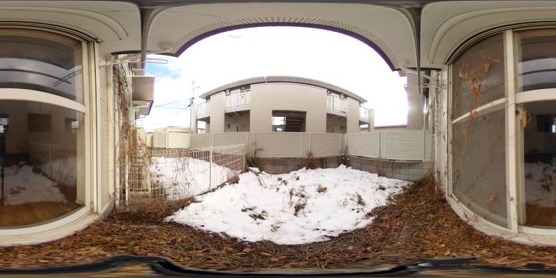 パノラマ画像庭