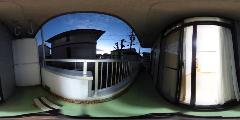 パノラマ画像バルコニー