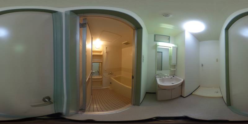 パノラマ画像バスルーム