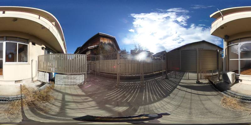 パノラマ画像バルコニー