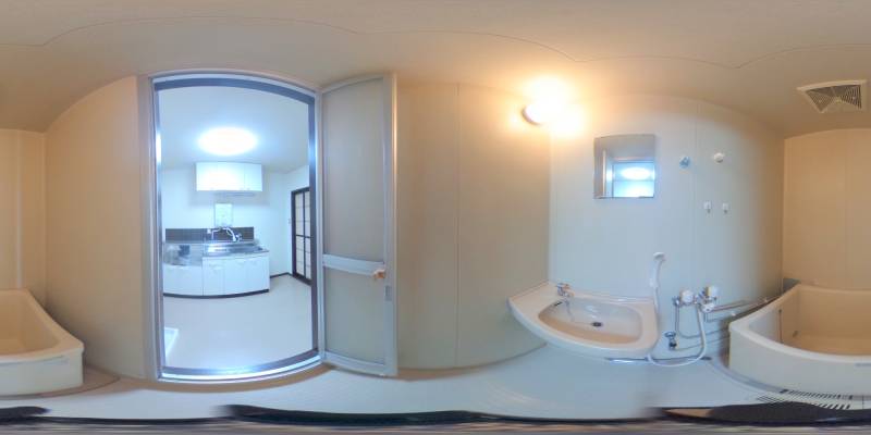 パノラマ画像バスルーム