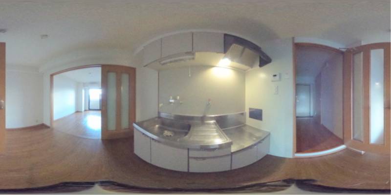 パノラマ画像キッチン