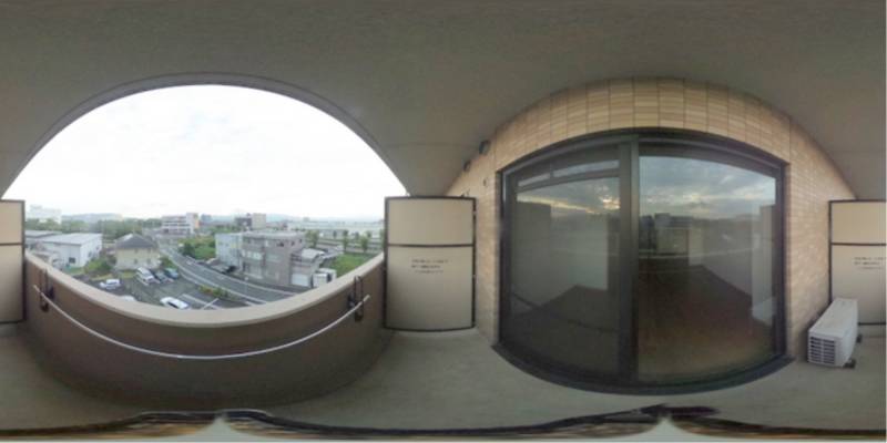 パノラマ画像バルコニー