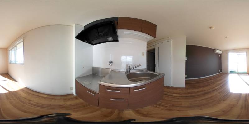 パノラマ画像キッチン
