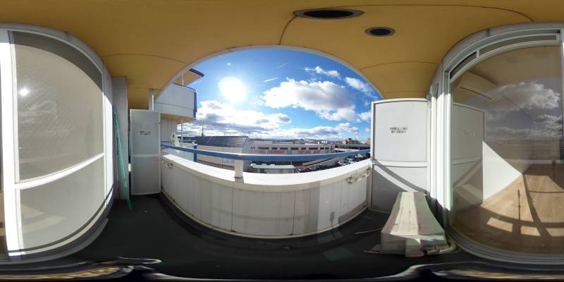 パノラマ画像バルコニー