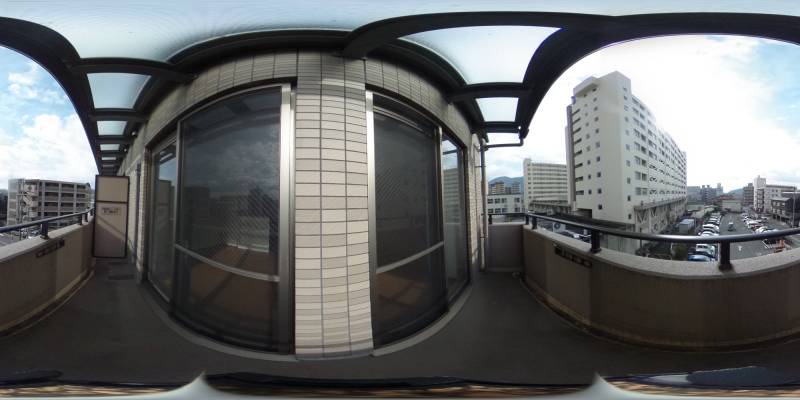 パノラマ画像バルコニー