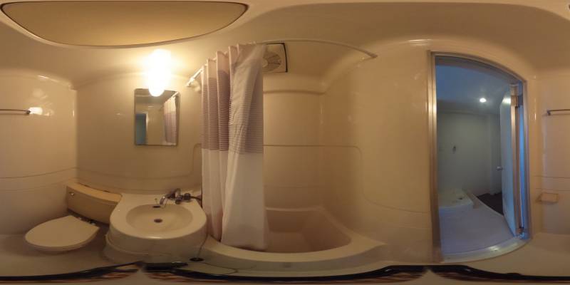 パノラマ画像バスルーム