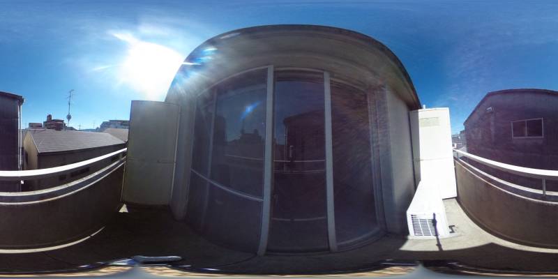 パノラマ画像バルコニー