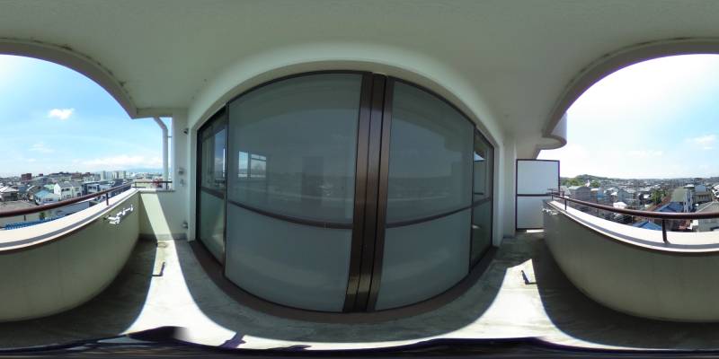 パノラマ画像バルコニー