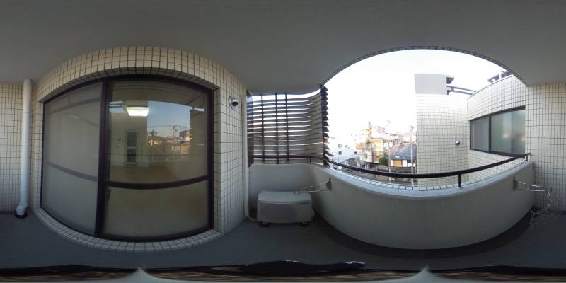 パノラマ画像バルコニー