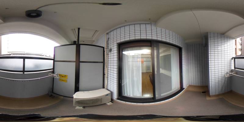 パノラマ画像バルコニー