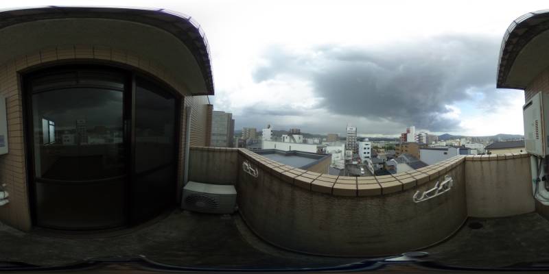 パノラマ画像バルコニー