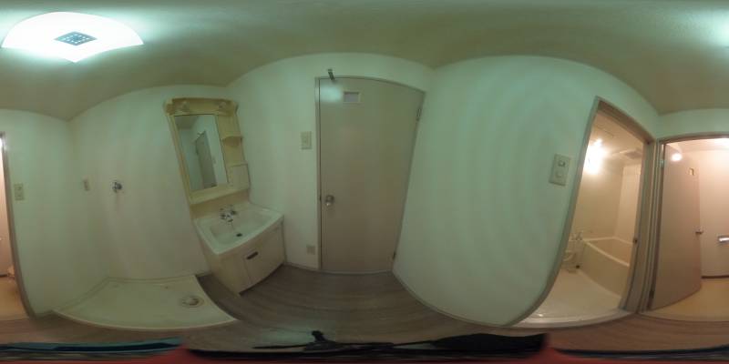 パノラマ画像洗面所