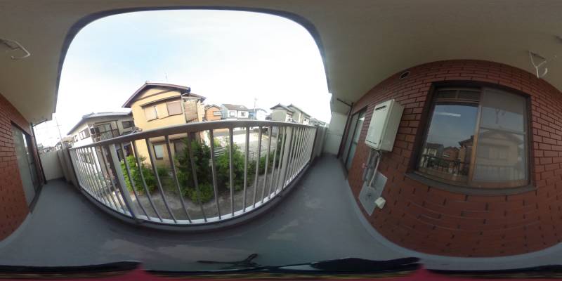 パノラマ画像バルコニー