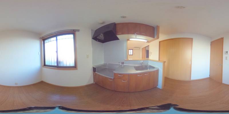 パノラマ画像キッチン