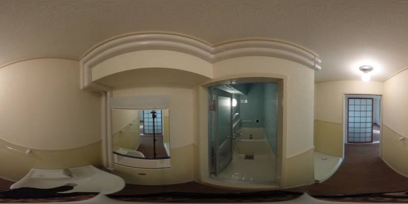 パノラマ画像洗面所