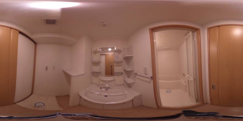 パノラマ画像洗面所