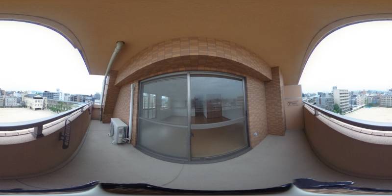 パノラマ画像バルコニー