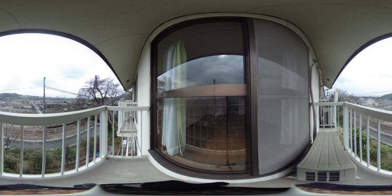 パノラマ画像バルコニー