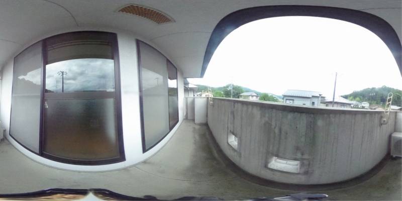 パノラマ画像バルコニー