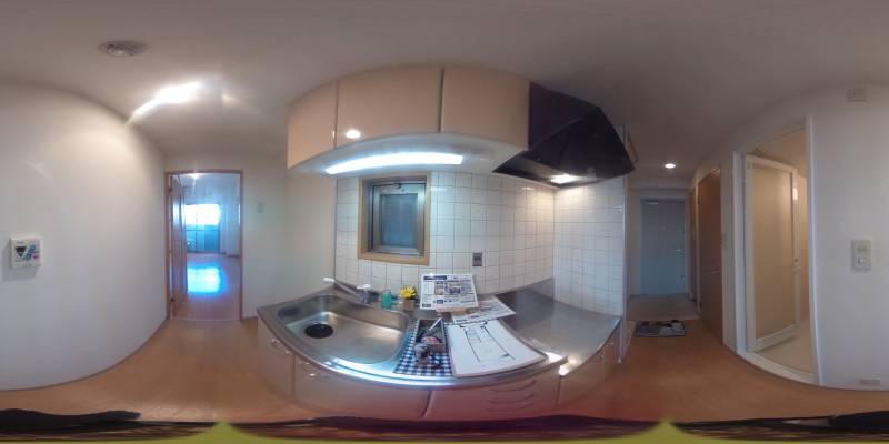 パノラマ画像キッチン
